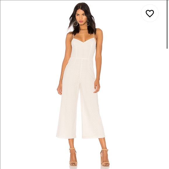 Astr Pants - Astr the Label Leighton Jumpsuit in Off White